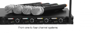 Omnitronic UHF-4 wireless microphone system